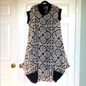 Gershon Bram crinkle fabric dress